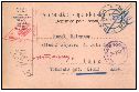 1916, lístek do zajetí, cenzura, odeslaný 23. 2. 1916, doručen 20. 5. 1916