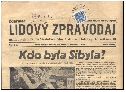 1939, noviny s novinovou známkou