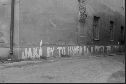 1968, po 21. srpnu, nápis na zdi domu U Zlaté hvězdy
