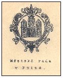 1926, razítko Městské rady v Polné