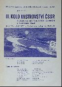 1971, Mistrovství ČSSR motorových člunů - program