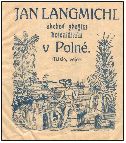 1895, obchodní sáček kupce Langmichla