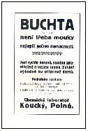 1912, reklama na buchty