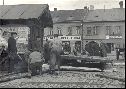 1962, odstraňování městké váhy na Husově náměstí