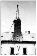 1943, oprava věže na budově Okr. soudu