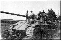1945, květen, poškozený německý Panther v Janovicích